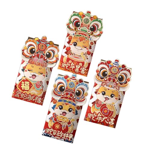 4 Stück Chinesisches Neujahrspaket Kollektion Schlangenjahr Feier Geld Tasche Mode Accessoire für Familie und Freunde 4 Stück Chinesisches Neujahrspaket Kollektion Schlangenjahr Feier Geld Tasche Mode Accessoire für Familie und Freunde von LLINthy