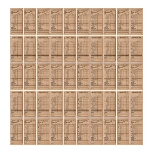 Briefumschläge für Kleinunternehmen, Einzelhändler, Geschäftsinhaber, Kassierer, Berichtsumschläge, Budgeting-Umschläge, 50 Stück von LLINthy