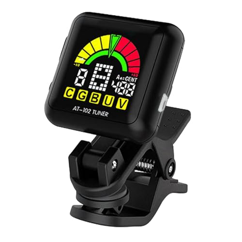 Gitarren-Stimmgerät, professionelles Clip-On-Stimmgerät mit klarem LCD-Display, wiederaufladbar, digital, elektronisches Stimmgerät, Gitarrenzubehör Gitarren-Stimmgerät, professionelles Clip-On-Stimmgerät mit klarem LCD-Display, wiederaufladbar, digital, elektronisches Stimmgerät, Gitarrenzubehör von LLINthy