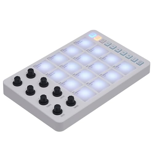 Keyboard-Controller, klein, praktisch, USB-Tastatur mit 16 Drum-Pads, Touch-Rod, kleiner USB-Tastatur-Controller von LLINthy