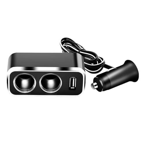 Kfz-Ladeadapter, einzelner USB-Anschluss, Schnellladung, Kfz-Steckdose, Stromverteiler mit blauem LED-Licht für Tablets, Handys Kfz-Ladeadapter, einzelner USB-Anschluss, Schnellladung, Kfz-Steckdose, Stromverteiler mit blauem LED-Licht für Tablets, Handys von LLINthy
