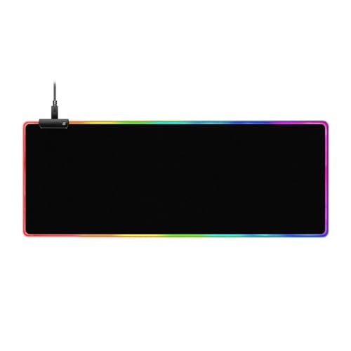 LED-Gaming-Pad, großes Pad mit LED-Licht, rutschfeste Gummiunterseite, Schreibtischunterlage für Heimbüro-Dekorationen LED-Gaming-Pad, großes Pad mit LED-Licht, rutschfeste Gummiunterseite, Schreibtischunterlage für Heimbüro-Dekorationen von LLINthy