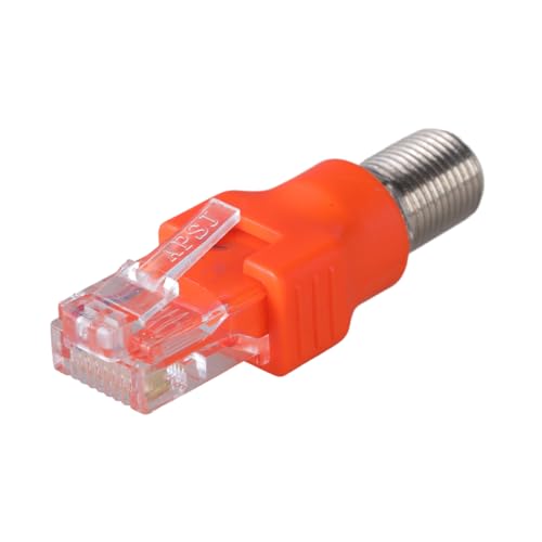 LLINthy 1 x F-Typ-auf-RJ45-Konverter-Adapter, F-Typ-Buchse auf RJ45-Stecker, Koaxial-Kupplungsadapter LLINthy 1 x F-Typ-auf-RJ45-Konverter-Adapter, F-Typ-Buchse auf RJ45-Stecker, Koaxial-Kupplungsadapter von LLINthy