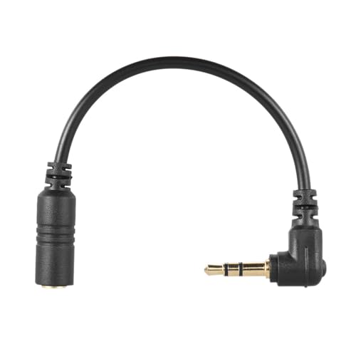 LLINthy 3,5 mm Audioadapterkabel mit 90 Grad rechtwinkligem Stecker für Smartphones und DSLR-Mikrofone LLINthy 3,5 mm Audioadapterkabel mit 90 Grad rechtwinkligem Stecker für Smartphones und DSLR-Mikrofone von LLINthy