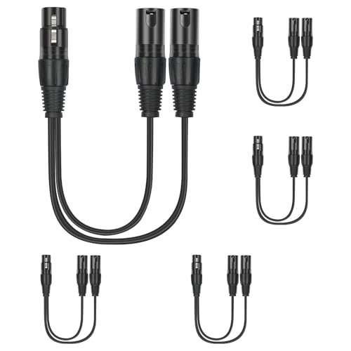 LLINthy 3-poliger Splitter, 1 Buchse auf 2 Stecker, 3-poliges Splitterkabel, 3-poliger Y-Splitter, Mikrofonkabel, 3-polige Buchse auf 3-poligen Stecker LLINthy 3-poliger Splitter, 1 Buchse auf 2 Stecker, 3-poliges Splitterkabel, 3-poliger Y-Splitter, Mikrofonkabel, 3-polige Buchse auf 3-poligen Stecker von LLINthy