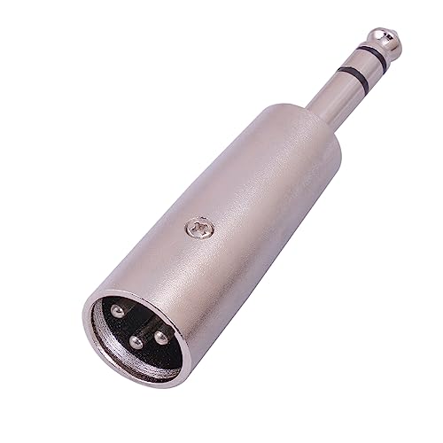 LLINthy 6,35 mm TRS-auf-XLR-Adapter, Stecker auf Stecker, Buchse für Mikrofon/Mixer-Verstärker LLINthy 6,35 mm TRS-auf-XLR-Adapter, Stecker auf Stecker, Buchse für Mikrofon/Mixer-Verstärker von LLINthy