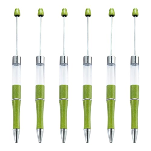 LLINthy 6 Stück Perlenstift, 1,0 mm, Perlenstift, glattes Schreiben, Schreibwarenstift, Perlenstift von LLINthy