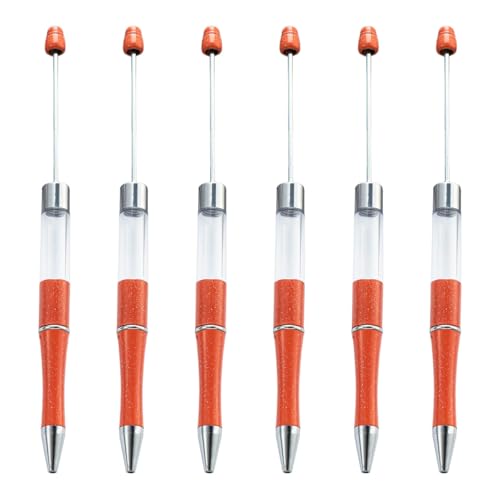 LLINthy 6 Stück Perlenstift, 1,0 mm, Perlenstift, glattes Schreiben, Schreibwarenstift, Perlenstift von LLINthy