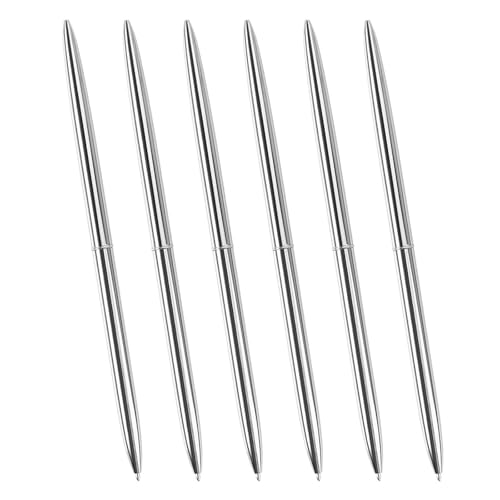 LLINthy Drehkugelschreiber aus Metall, Drehmechanik, Schreibstift für Studenten, Lehrer, Büro, Signierstift, 1,0 mm Stiftspitze, 6 Stück LLINthy Drehkugelschreiber aus Metall, Drehmechanik, Schreibstift für Studenten, Lehrer, Büro, Signierstift, 1,0 mm Stiftspitze, 6 Stück von LLINthy