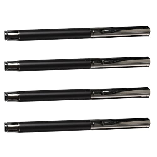 LLINthy Gelschreiber, Unterschriften, glattes Schreiben, Schreibwaren-Stift, neutraler Stift, Metallstift, Schulbedarf, 0,5 mm, 4 Stück von LLINthy
