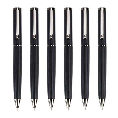LLINthy Metall-Kugelschreiber, dekorativer Kugelschreiber, 1,0 mm, Ölstift, Schreibwarenstift für Büro, Schule, Klassenzimmer, 6 Stück von LLINthy