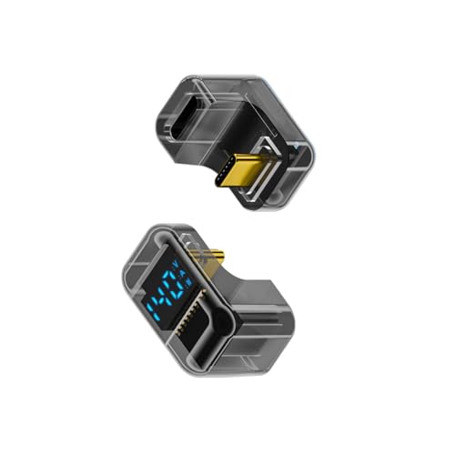 LLINthy Multifunktionaler USB-C-Adapter mit 180°-Biegung und digitalem unterstützt 40 Gbit/s Datenübertragung und 140 W Aufladung LLINthy Multifunktionaler USB-C-Adapter mit 180°-Biegung und digitalem unterstützt 40 Gbit/s Datenübertragung und 140 W Aufladung von LLINthy