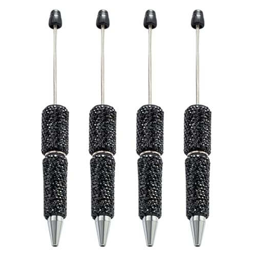 LLINthy Perlenstift, 1,0 mm, Perlenstift, Strasssteine, glattes Schreiben, Schule, Bürobedarf, 4 Stück von LLINthy