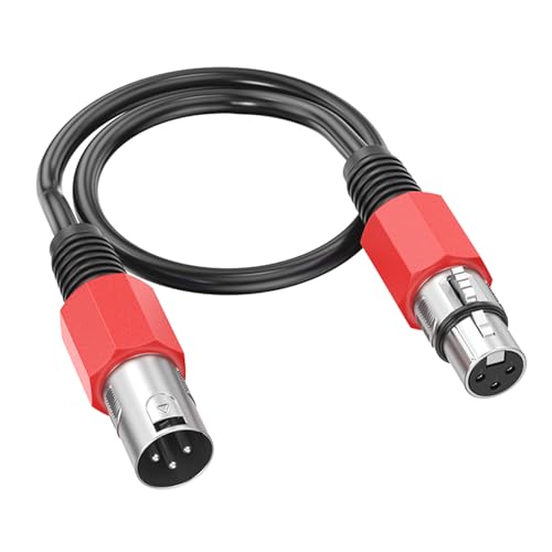 LLINthy Professionelles Kabel mit 3-poligem Stecker auf Buchse, für Mikrofon, Lautsprecher, Soundkonsolen, Verstärker, Mischpult, 3-polige Kabelanschlüsse LLINthy Professionelles Kabel mit 3-poligem Stecker auf Buchse, für Mikrofon, Lautsprecher, Soundkonsolen, Verstärker, Mischpult, 3-polige Kabelanschlüsse von LLINthy