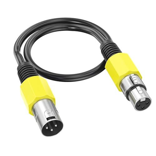 LLINthy Professionelles Kabel mit 3-poligem Stecker auf Buchse, für Mikrofon, Lautsprecher, Soundkonsolen, Verstärker, Mischpult, 3-polige Kabelanschlüsse LLINthy Professionelles Kabel mit 3-poligem Stecker auf Buchse, für Mikrofon, Lautsprecher, Soundkonsolen, Verstärker, Mischpult, 3-polige Kabelanschlüsse von LLINthy