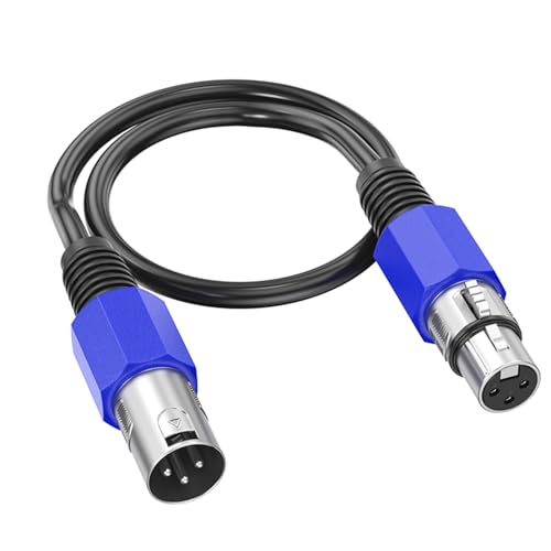 LLINthy Professionelles Kabel mit 3-poligem Stecker auf Buchse, für Mikrofon, Lautsprecher, Soundkonsolen, Verstärker, Mischpult, 3-polige Kabelanschlüsse LLINthy Professionelles Kabel mit 3-poligem Stecker auf Buchse, für Mikrofon, Lautsprecher, Soundkonsolen, Verstärker, Mischpult, 3-polige Kabelanschlüsse von LLINthy