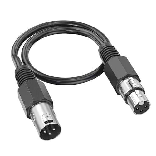 LLINthy Professionelles Kabel mit 3-poligem Stecker auf Buchse, für Mikrofon, Lautsprecher, Soundkonsolen, Verstärker, Mischpult, 3-polige Kabelanschlüsse LLINthy Professionelles Kabel mit 3-poligem Stecker auf Buchse, für Mikrofon, Lautsprecher, Soundkonsolen, Verstärker, Mischpult, 3-polige Kabelanschlüsse von LLINthy