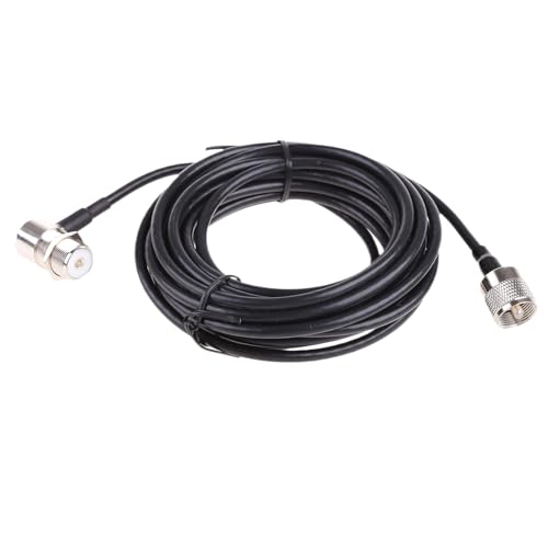 LLINthy RG58 Koaxialkabel PL259-Stecker auf SO239-Buchse, Autoradio für Ham Radio, 5 m Länge, leicht LLINthy RG58 Koaxialkabel PL259-Stecker auf SO239-Buchse, Autoradio für Ham Radio, 5 m Länge, leicht von LLINthy