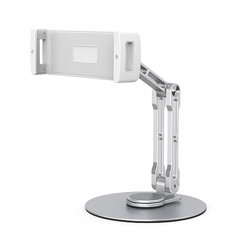 LLINthy Tablet-Erhöhung, faltbar, langer Arm, mobiler Halter, Rack-Klemmhalter, rutschfester Ständer, 360° verstellbar LLINthy Tablet-Erhöhung, faltbar, langer Arm, mobiler Halter, Rack-Klemmhalter, rutschfester Ständer, 360° verstellbar von LLINthy