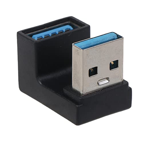 LLINthy USB-Adapter, 5 Gbit/s nach oben und unten, 180 Grad abgewinkelt, A-Stecker auf Buchse, Verlängerungsstecker, funktioniert für LTE-Adapter auf Powerbank LLINthy USB-Adapter, 5 Gbit/s nach oben und unten, 180 Grad abgewinkelt, A-Stecker auf Buchse, Verlängerungsstecker, funktioniert für LTE-Adapter auf Powerbank von LLINthy