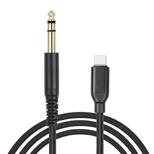 LLINthy USB C auf 6,35 mm Stereo-Kabel Typ C auf 6,35 mm Adapterkabel für Verstärker, Mischpulte, Lautsprecher LLINthy USB C auf 6,35 mm Stereo-Kabel Typ C auf 6,35 mm Adapterkabel für Verstärker, Mischpulte, Lautsprecher von LLINthy