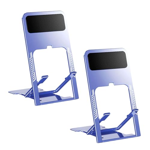 LLINthy Verstellbarer Desktop-Ständer für Tablets und Smartphones, langlebig, Tablet-Halterung, faltbar, 2 Stück LLINthy Verstellbarer Desktop-Ständer für Tablets und Smartphones, langlebig, Tablet-Halterung, faltbar, 2 Stück von LLINthy
