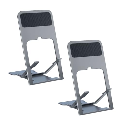 LLINthy Verstellbarer Desktop-Ständer für Tablets und Smartphones, langlebig, Tablet-Halterung, faltbar, 2 Stück LLINthy Verstellbarer Desktop-Ständer für Tablets und Smartphones, langlebig, Tablet-Halterung, faltbar, 2 Stück von LLINthy