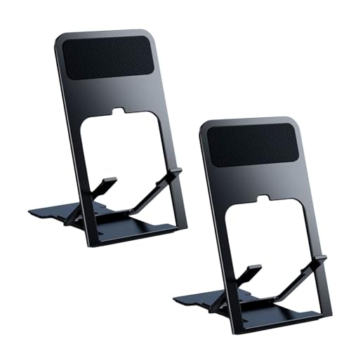 LLINthy Verstellbarer Desktop-Ständer für Tablets und Smartphones, langlebig, Tablet-Halterung, faltbar, 2 Stück LLINthy Verstellbarer Desktop-Ständer für Tablets und Smartphones, langlebig, Tablet-Halterung, faltbar, 2 Stück von LLINthy