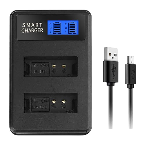 LP-E12 LPE12 LP E12 USB-Akku mit LCD-Bildschirm, Ersatz für M M100 LP-E12 LPE12 LP E12 USB-Akku mit LCD-Bildschirm, Ersatz für M M100 von LLINthy
