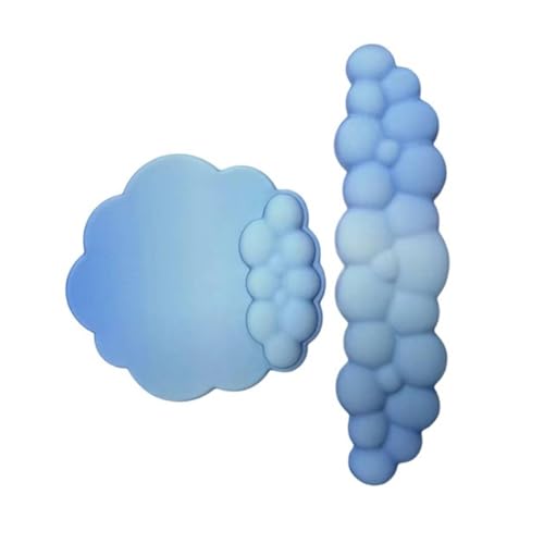 Übergroße, bunte Wolkenform mit Handgelenk für komfortables Tippen und Gaming-Mauspad Übergroße, bunte Wolkenform mit Handgelenk für komfortables Tippen und Gaming-Mauspad von LLINthy