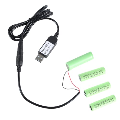 USB-Stromwandler 5 V auf 6 V Booster, Batterie-Eliminatoren, ersetzt 4 Stück 1,5 V AA LR6 Anschlüsse für Spielzeug-Taschenlampe USB-Stromwandler 5 V auf 6 V Booster, Batterie-Eliminatoren, ersetzt 4 Stück 1,5 V AA LR6 Anschlüsse für Spielzeug-Taschenlampe von LLINthy