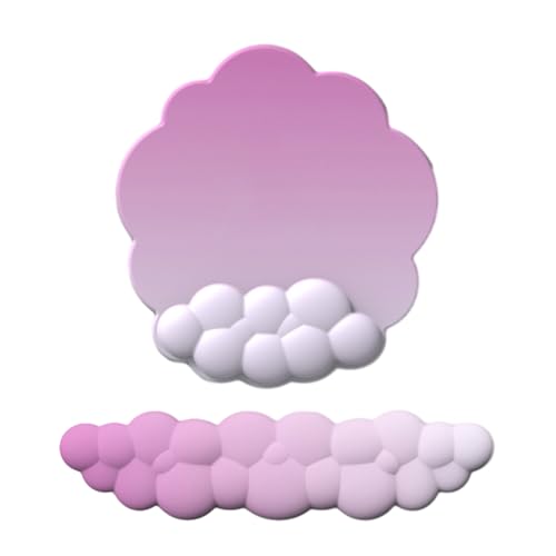 Wolkenförmige Handgelenkauflage, bunt, PU, weicher Memory-Schaum, Matte für Gaming-Mauspad Wolkenförmige Handgelenkauflage, bunt, PU, weicher Memory-Schaum, Matte für Gaming-Mauspad von LLINthy