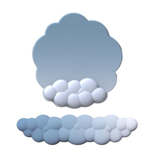 Wolkenförmige Handgelenkauflage, bunt, PU, weicher Memory-Schaum, Matte für Gaming-Mauspad Wolkenförmige Handgelenkauflage, bunt, PU, weicher Memory-Schaum, Matte für Gaming-Mauspad von LLINthy