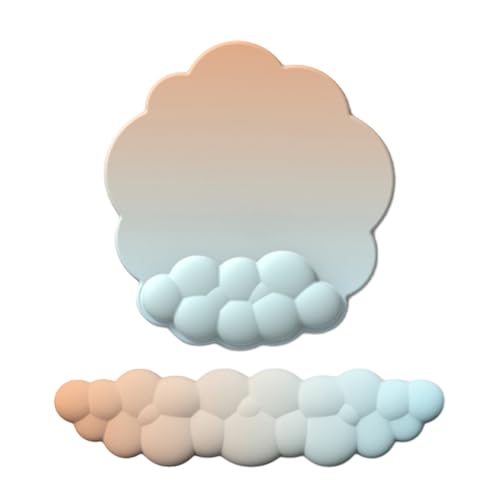 Wolkenförmige Handgelenkauflage, bunt, PU, weicher Memory-Schaum, Matte für Gaming-Mauspad Wolkenförmige Handgelenkauflage, bunt, PU, weicher Memory-Schaum, Matte für Gaming-Mauspad von LLINthy