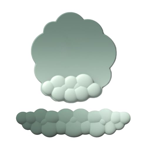 Wolkenförmige Handgelenkauflage, bunt, PU, weicher Memory-Schaum, Matte für Gaming-Mauspad Wolkenförmige Handgelenkauflage, bunt, PU, weicher Memory-Schaum, Matte für Gaming-Mauspad von LLINthy