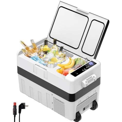 LLIVEKIT Kühlbox, 40 L Kompressorkühlbox, Mini Kühlschrank für Auto Steckdose, tragbare Gefrierbox 12/24 V, -20 °C bis 20 °C, für Auto Lkw Wohnmobil Boot Zuhause von LLIVEKIT