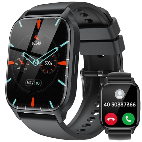 LLKBOHA Smartwatch-Herren-Damen-mit-Telefonfunktion - 1,85 Zoll Touchscreen Smart Watch, 112+ Sportmodi IP68 wasserdichte Fitnessuhr mit Schrittzähler, SchlafüBerwachung, SpO2 für Android/IOS LLKBOHA Smartwatch-Herren-Damen-mit-Telefonfunktion - 1,85 Zoll Touchscreen Smart Watch, 112+ Sportmodi IP68 wasserdichte Fitnessuhr mit Schrittzähler, SchlafüBerwachung, SpO2 für Android/IOS von LLKBOHA