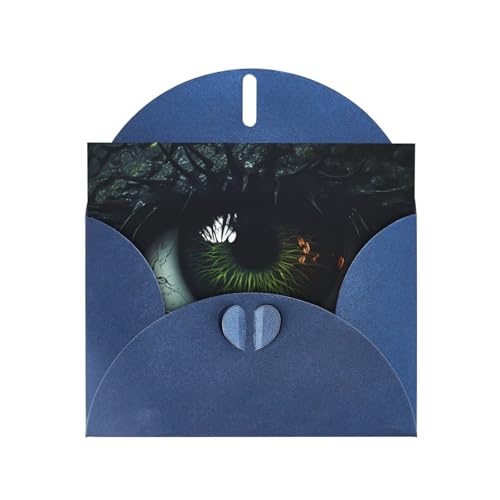 LLKGOT Bilder-Grußkarte mit Augen im Dunkeln, hochwertiges Perlglanz-Papier, doppelseitiges Perlmutt-Design LLKGOT Bilder-Grußkarte mit Augen im Dunkeln, hochwertiges Perlglanz-Papier, doppelseitiges Perlmutt-Design von LLKGOT