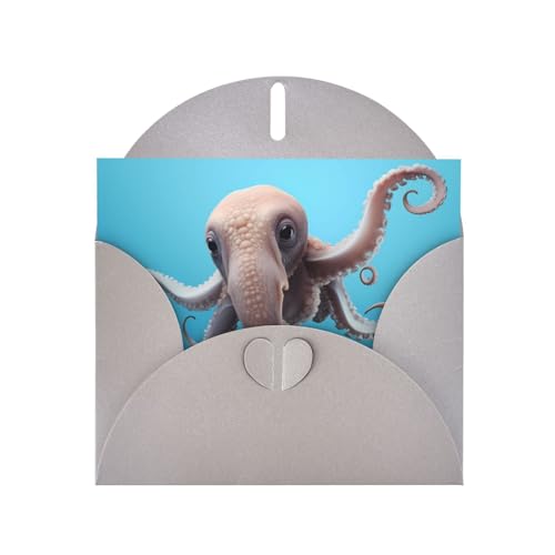 LLKGOT Dumbo The Octopus Bilder-Grußkarte – Premium-Perlglanz-Papier, doppelseitiges Perlmutt-Design LLKGOT Dumbo The Octopus Bilder-Grußkarte – Premium-Perlglanz-Papier, doppelseitiges Perlmutt-Design von LLKGOT