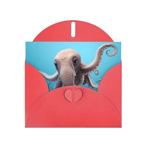 LLKGOT Dumbo The Octopus Bilder-Grußkarte – Premium-Perlglanz-Papier, doppelseitiges Perlmutt-Design LLKGOT Dumbo The Octopus Bilder-Grußkarte – Premium-Perlglanz-Papier, doppelseitiges Perlmutt-Design von LLKGOT