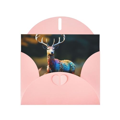 LLKGOT Elchbild-Grußkarte – Premium-Perlglanz-Papier, doppelseitiges Perlglanz-Design LLKGOT Elchbild-Grußkarte – Premium-Perlglanz-Papier, doppelseitiges Perlglanz-Design von LLKGOT