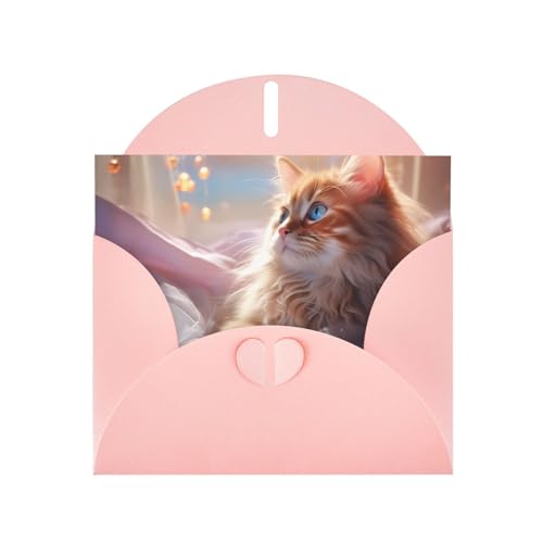 LLKGOT Elegante Haustier-Katzenbild-Grußkarte – Premium-Perlglanz-Papier, doppelseitiges Perlmutt-Design LLKGOT Elegante Haustier-Katzenbild-Grußkarte – Premium-Perlglanz-Papier, doppelseitiges Perlmutt-Design von LLKGOT