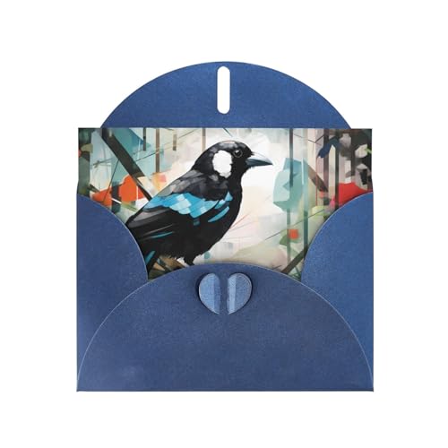 LLKGOT Elster Graffiti-Bild-Grußkarte – Premium-Perlglanz-Papier, doppelseitiges Perlglanz-Design LLKGOT Elster Graffiti-Bild-Grußkarte – Premium-Perlglanz-Papier, doppelseitiges Perlglanz-Design von LLKGOT