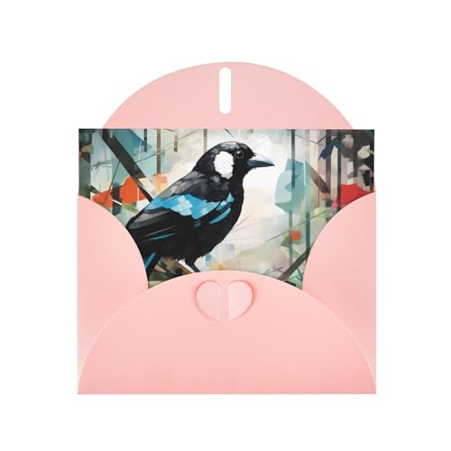 LLKGOT Elster Graffiti-Bild-Grußkarte – Premium-Perlglanz-Papier, doppelseitiges Perlglanz-Design LLKGOT Elster Graffiti-Bild-Grußkarte – Premium-Perlglanz-Papier, doppelseitiges Perlglanz-Design von LLKGOT