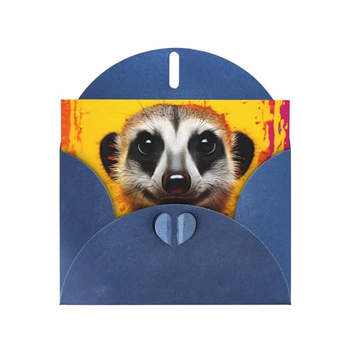 LLKGOT Erdmännchen-Bild-Grußkarte – Premium-Perlglanz-Papier, doppelseitiges Perlmutt-Design LLKGOT Erdmännchen-Bild-Grußkarte – Premium-Perlglanz-Papier, doppelseitiges Perlmutt-Design von LLKGOT