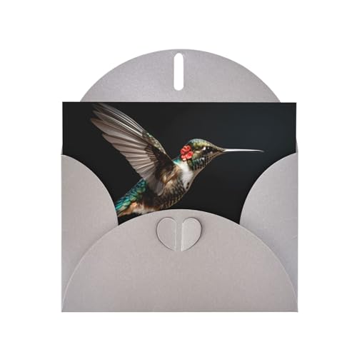 LLKGOT Exquisite Kolibri-Bild-Grußkarte – Premium-Perlglanz-Papier, doppelseitiges Perlglanz-Design LLKGOT Exquisite Kolibri-Bild-Grußkarte – Premium-Perlglanz-Papier, doppelseitiges Perlglanz-Design von LLKGOT