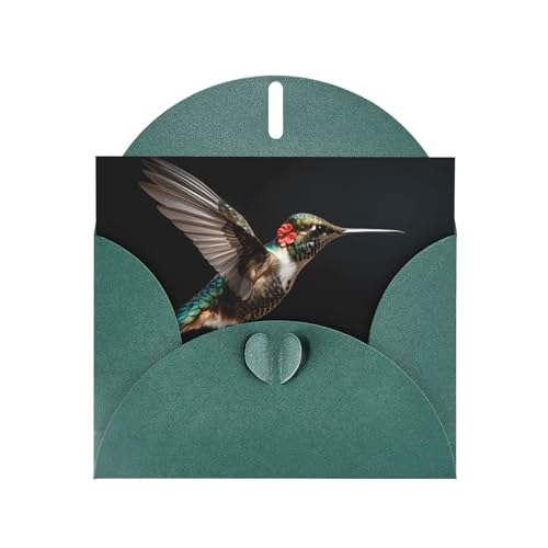 LLKGOT Exquisite Kolibri-Bild-Grußkarte – Premium-Perlglanz-Papier, doppelseitiges Perlglanz-Design LLKGOT Exquisite Kolibri-Bild-Grußkarte – Premium-Perlglanz-Papier, doppelseitiges Perlglanz-Design von LLKGOT