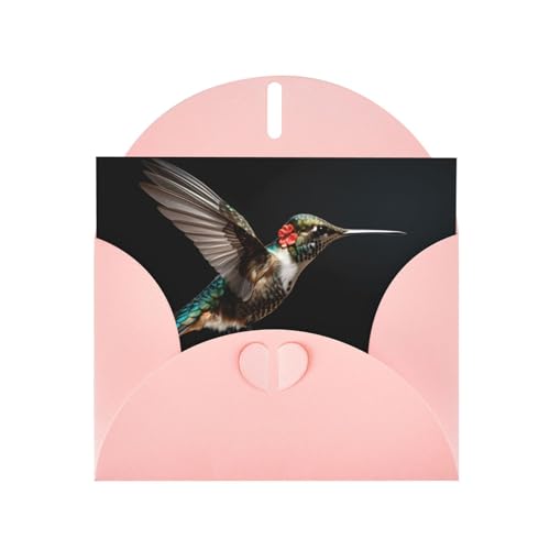 LLKGOT Exquisite Kolibri-Bild-Grußkarte – Premium-Perlglanz-Papier, doppelseitiges Perlglanz-Design LLKGOT Exquisite Kolibri-Bild-Grußkarte – Premium-Perlglanz-Papier, doppelseitiges Perlglanz-Design von LLKGOT