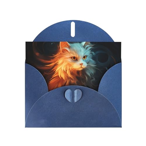 LLKGOT Fantastische Grußkarte mit Katzenbild, hochwertiges Perlglanz-Papier, doppelseitiges Perlmutt-Design LLKGOT Fantastische Grußkarte mit Katzenbild, hochwertiges Perlglanz-Papier, doppelseitiges Perlmutt-Design von LLKGOT
