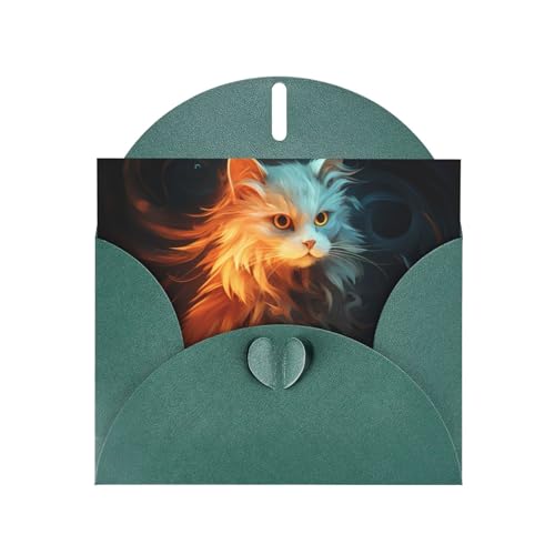 LLKGOT Fantastische Grußkarte mit Katzenbild, hochwertiges Perlglanz-Papier, doppelseitiges Perlmutt-Design LLKGOT Fantastische Grußkarte mit Katzenbild, hochwertiges Perlglanz-Papier, doppelseitiges Perlmutt-Design von LLKGOT